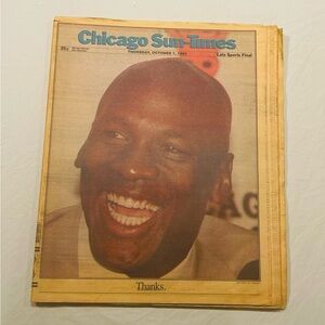 Chicago Sun-Times October 7, 1993 Complete Newspaper Cover to Cover MJ